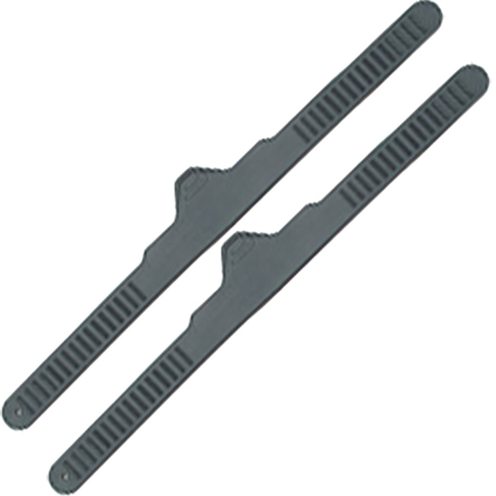 18inch Replacement Durable Adjustable Rubber Straight Fin Strap, Black