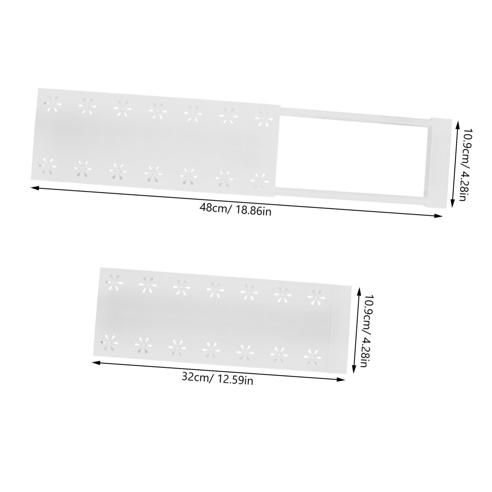 SOESFOUFU Adjustable Closet Tension Shelf Expandable Storage Rack Closet Shelving System