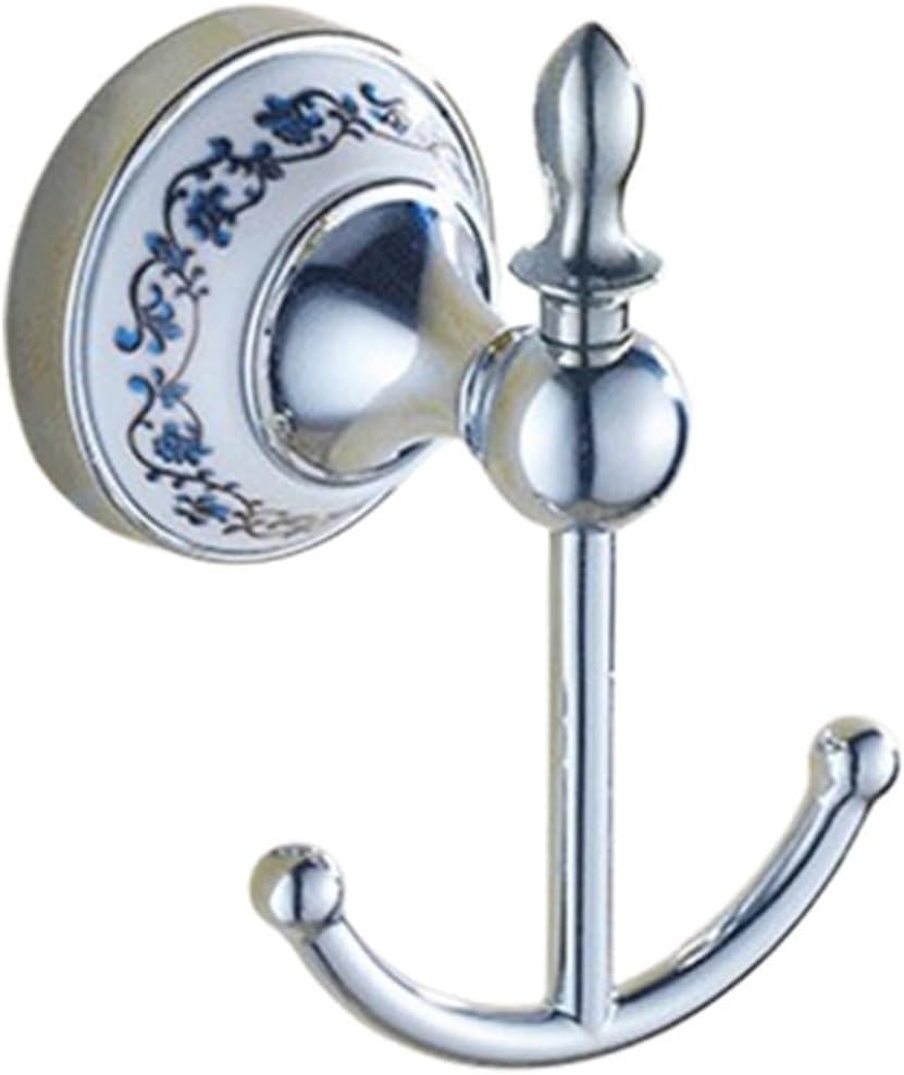 Stainless Steel + Ceramic Bathroom Accessories Set,Robe Hook,Paper Holder,Towel Bar, Ring,Bathroom Sets(Robe Hook)