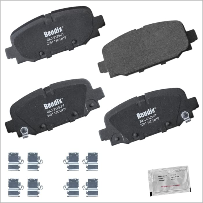 Image of Bendix Priority1 CFC2081 Ceramic Rear Brake Pads for Jeep Compass 2023-2017