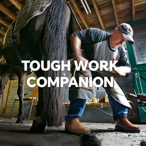 ANGRYRAM Cowboy Work Boots for Men Waterproof Square Toe Leather Western Boots Puncture Resistant Indestructable Steel Toe Safety Boots for Men2