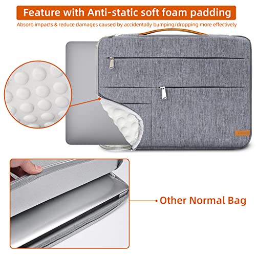 Kingslong 15 15.6 Inch Laptop Sleeve Case Bag, Slim Shockproof Protection Laptop Computer Notebook Ultrabooks Carrying Case Handbag Cover Fit For Acer Asus Dell Lenovo Hp Toshiba Ect #TOP1