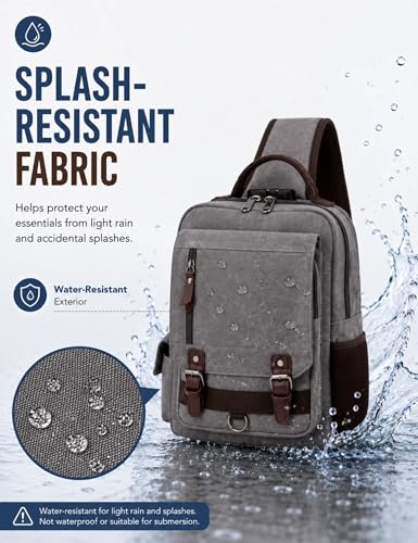 Image of Leaper Messenger Bag Water-Resistant Sling Bag Cross Body Bag Shoulder Bag