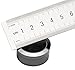 Giftop Small Loose Diamond or Gemstone Display Box Case Holder Show Container Metal (Black- 1.3x0.5)