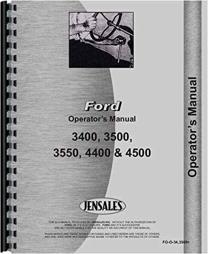 Ford 3400 Industrial Tractor Operators Manual (1965-1975)      Unknown Binding