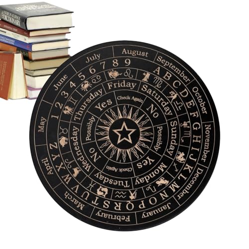 Generisch -Pendelbrett, Pendelbrett – Wahrsagebrett Aus, Mit 26 Buchstaben, Sternzeichen Und Textbeschreibungen Von A Bis Z, Wahrsagespielzeug, Hexenbastelbedarf, Ouija-Brettspiel