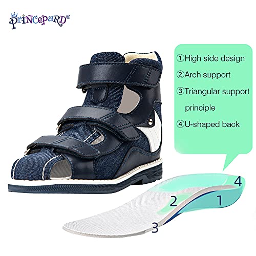 princepard Orthopedic Sandals for Kids High Back Ankle Support 2021 New Summer Corrective Shoes Flat Foot X-legs Care3