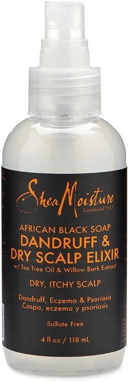 SheaMoisture African Black Soap Dandruff & Dry Scalp Elixir, 4 Ounce