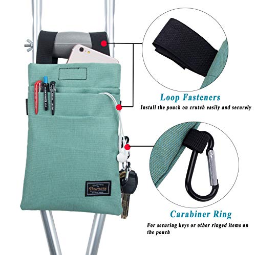 Crutch Bag Universal Crutches Accessory Crutch Carryon Pouch (Green1)