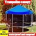 BIWKONI Outdoor Trampoline Canopy Fitness Trampoline Tent Cloth Trampoline Frame Accessories, Sunshade Cover, Rainproof Snow,8FT
