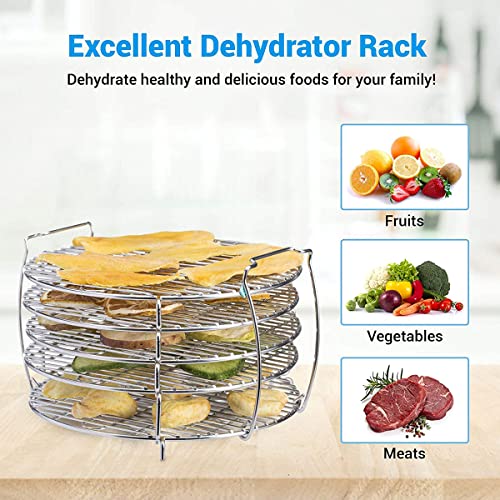 Dörrständer 304 Edelstahl Dörrständer Kompatibel mit Ninja Foodi 6,5 qt und 8 qt Air Fryer 5-Schicht-Dörrautomaten – Bild 7