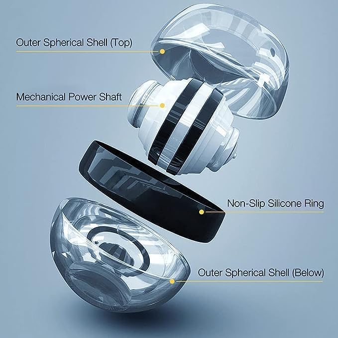 keskriva Gyro Ball, Strengthening Device, Hand Enhancer, Forearm Exerciser, Used to Strengthen Arms, Fingers, Bones and Muscles Auto-Start Power Trainer for Stronger Arm Muscle with 1