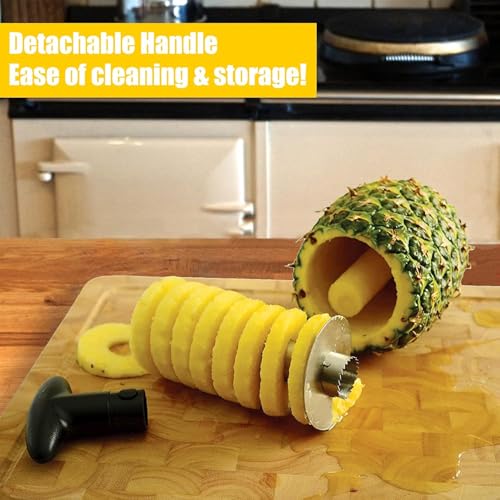Image of Stainless Steel Julienne Vegetable Peeler Multi-Functional Fruit & Veggie Shredder Slicer and Grater for Potatoes, Carrots, Cucumbers (Pineapple Corer)