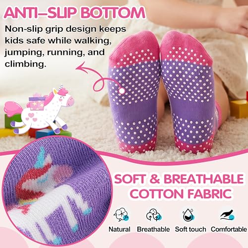 Image of Unicorn Socks Gifts for Girls kids Cute Animal Fun Crew Fashion Funny Novelty Soft Cotton Socks 6 Pairs