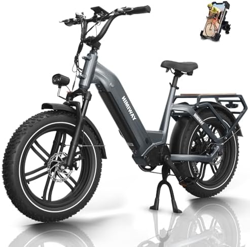 Himiway Big Dog 20X4” Fat Tire Electric Bike 750W Cargo Ebike, 400lbs Payload, 80Miles Range 48V 20A Battery, Hydraulic Brake, 25MPH, 7-Speed