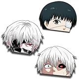 OMAKEMI (5.1'') for Kaneki Ken Anime Peeking Car Decals Caravan Campervan Windshield Decor Anti-Scra