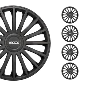 Satz Sparco Radzierblenden Treviso 16-Zoll Schwarz