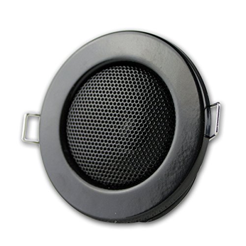 Altoparlante da incasso nero, design alogeno, Ø8cm