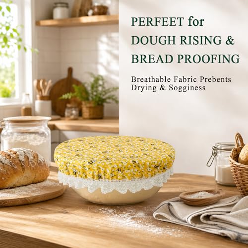 Guplai Reusable Bowl Covers for Bread Proofing Sourdough Accessories 3 pack - image 5