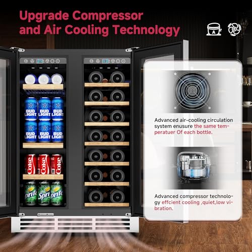 Icyglee BRU-DD04 24 Inch Wine And Beverage Refrigerator thumb #3