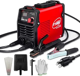 TTiiiiii 140Amp MMA Welder, 110/220V Stick Welder Dual Voltage ARC Welding Machine Portable Welder Machine with Welder Kit, Out of the Box