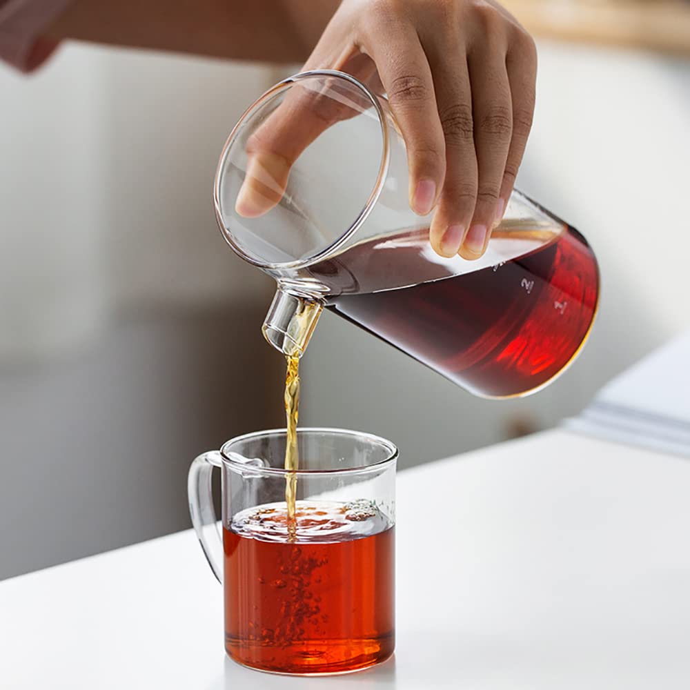Ekspres do kawy z kroplami lodu, szklany zaparzacz do kawy z filtrem, 400 ml doniczki do parzenia na zimno, do domu, biura, baru, kawiarni (biały)