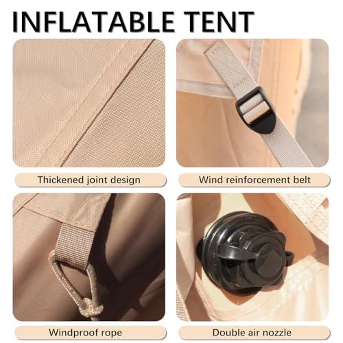 Carpa Inflable para 4-6 Personas para Camping 4 Estaciones miniatura 4