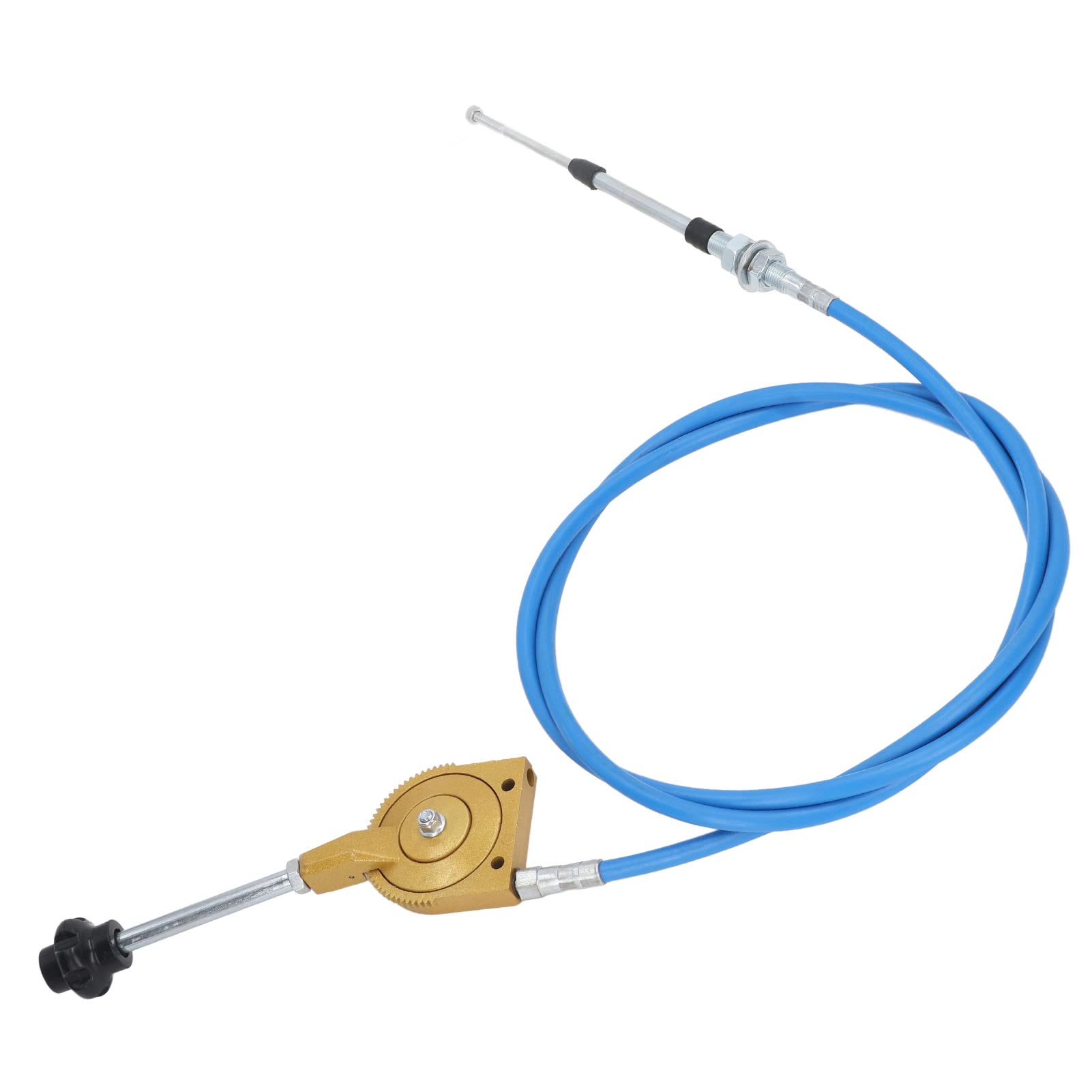 Cavo acceleratore Manuale con Giunto in Acciaio Inossidabile da 2,5 m, Linea di Controllo Pieghevole per Camion betoniere, Sostituzione acceleratore per Escavatore per Il