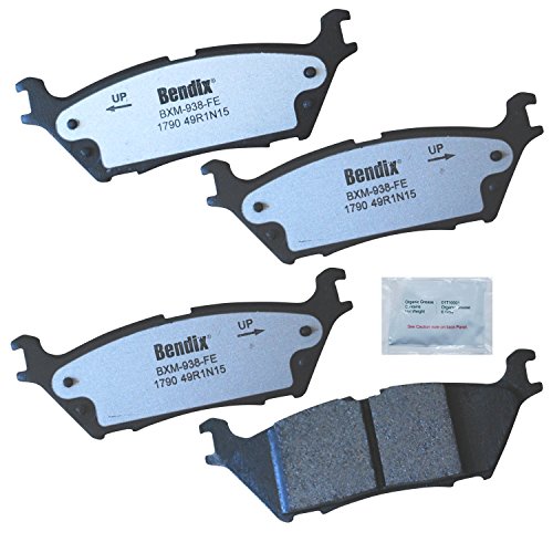 Image of Bendix Fleet Metlok MKD1790FM Semi-Metallic Rear Brake Pads for Ford Expedition 2022-2018, F-150 2020-2015, Lincoln Navigator 2022-2018
