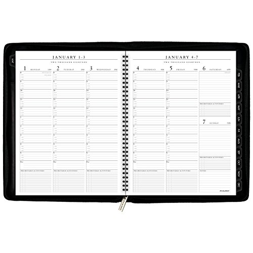 At-A-Glance Weekly / Monthly Appointment Book / Planner, January 2018 - December 2018, 8-1/4" X 10-7/8", Executive, Black (70Nx8105) #TOP2
