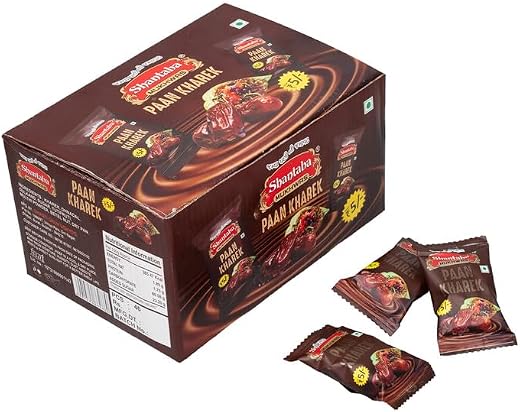 SHANTABA MUKHWAS Pan Kharek Dry Dates Stuffed with Paan Masala Flavors, Gulkand, Saunf & Tutti Frutti | Refreshing Sweet S...