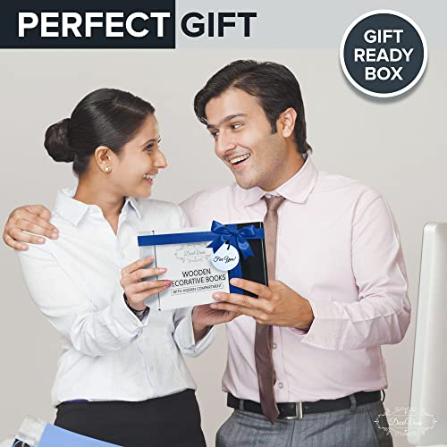 Decovous Decorative Books Of Travel Destinations - Set Of 3 Faux Books For Decoration With Secret Storage Compartment - New York/London/Paris Coffee Table Books Decor - Home & Office Decor Fake Books #TOP5