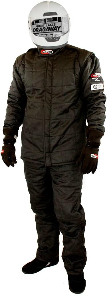 PROFOX-1502 Black X-Large Auto Racing Fire Resistant SFI 3.2A/15 Nomex Drag Racing Suit Jacket (only)