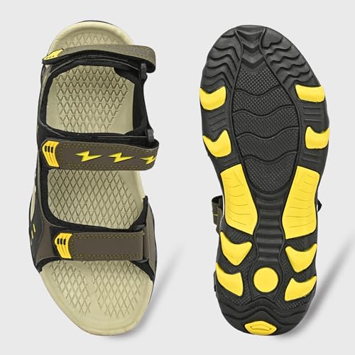 Image of Centrino Men's Phylon Sandals | Lightweight Sports Sandals with Adjustable Straps | Cushioned Comfort Outdoor & Casual Wear | Durable Grip Sole Walking Sandals (9353)