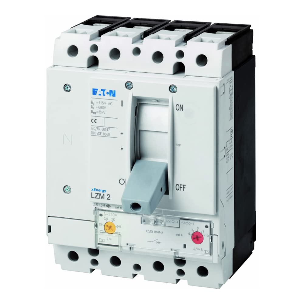 Eaton LZMB2-4-A200-I Interruptor Magnetotérmico LZM, 4P, 200A, 18.5 cm x 14 cm x 14.2 cm