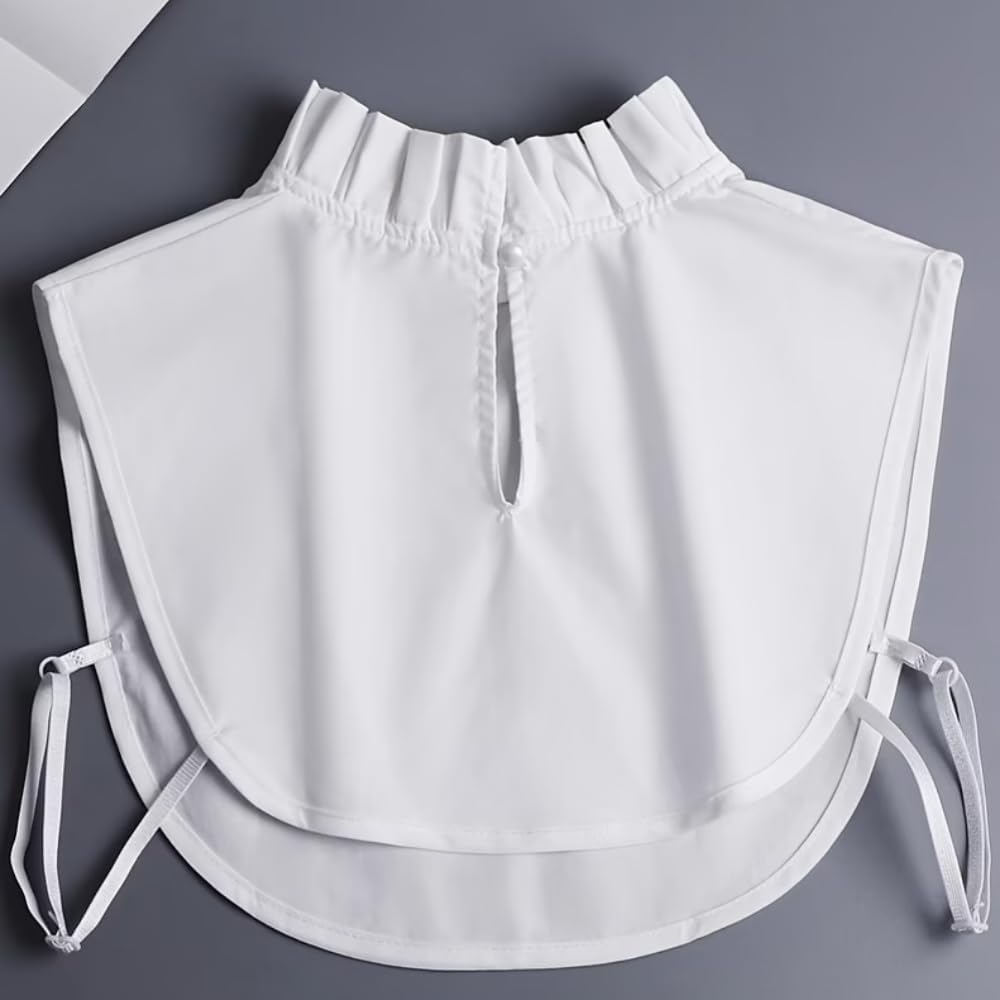 Pleated Doll Collar Ruffle Stand Up Design for Sweater Decoration and Layering in Autumn Winter Spring