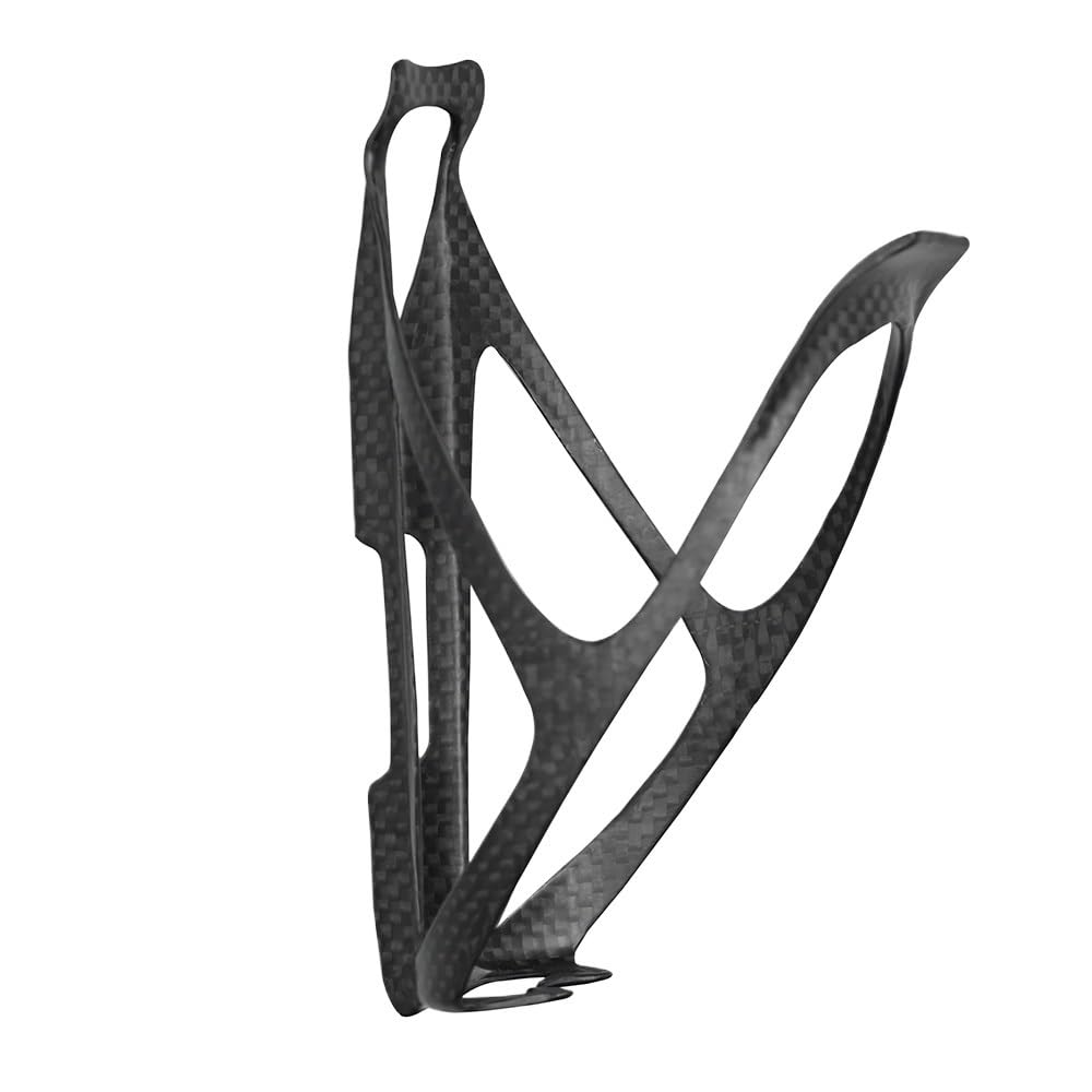 Fahrrad Flaschenhalter Fahrrad-Wasserflaschenhalter, Schwarz, tragbar, Ultraleicht, Vollcarbon, Flaschenhalter, Zubehör(Matte 1pcs)
