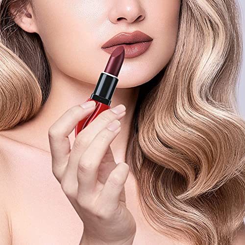 Duoffanny Matte Lipstick Set 6Pcs, Red Lipstick For Women Long Lasting Wear Non-Stick Cup Not Fade Waterproof Lipstick Kit For Girls Make Up Gift #TOP5