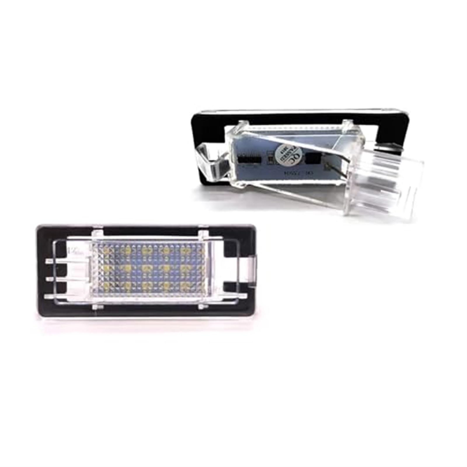 2Pcs White License Number Plate Light, for Renault, Espace Scenic Laguna Fluence Captur Modus, for Dacia, Duster Lodgy Logan number plate light