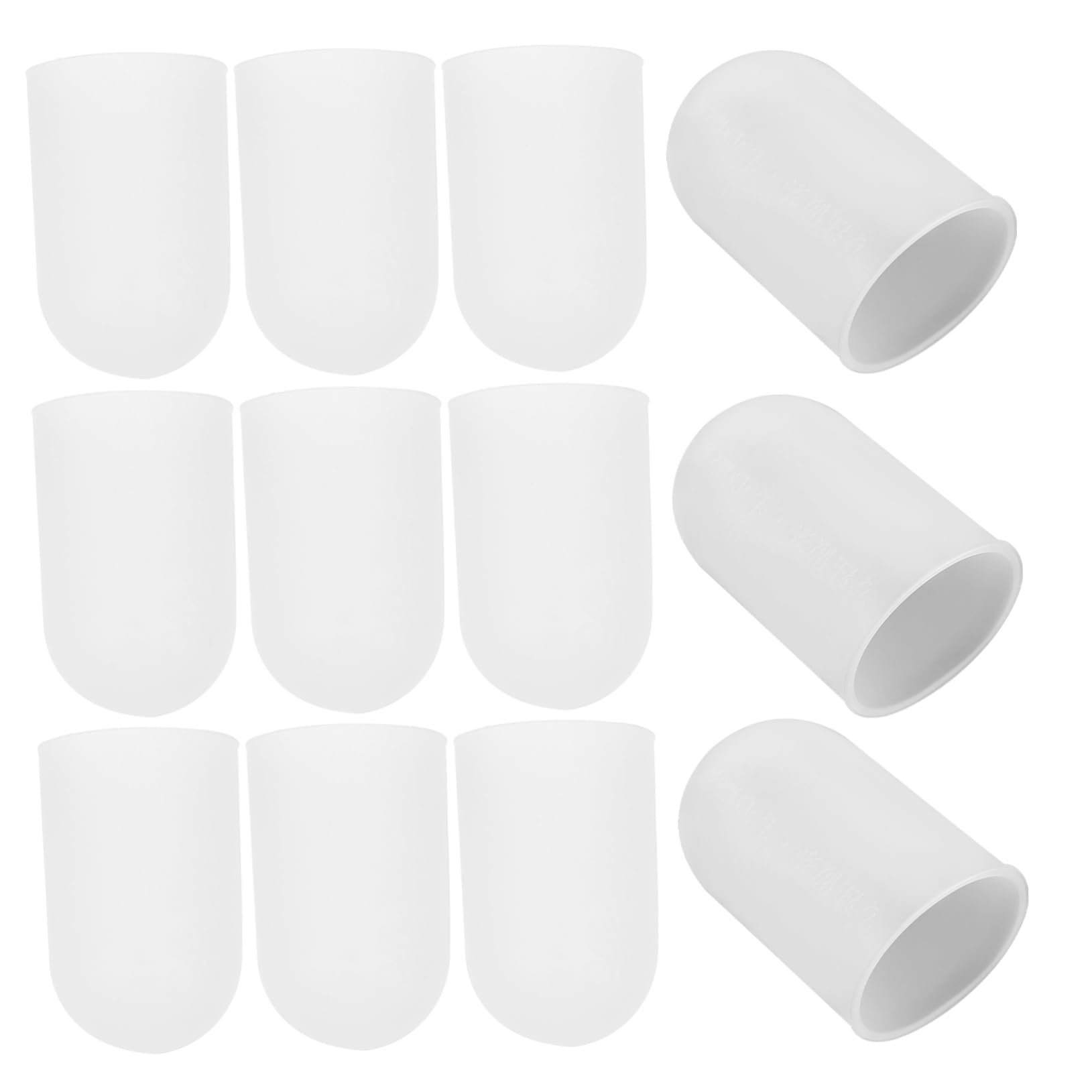 Gogogmee 20pcs Finger Cot Thumb Tip Protector Shoe Toe Finger Sleeves Anti-Scald Finger Exerciser Gel Toe Caps Finger Bandage Silicon Finger Glove Food Grade Silicone