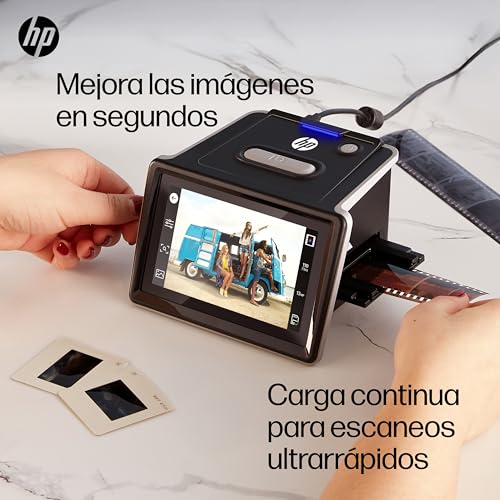 HP FilmScan - Digitalizador y escáner de película y Diapositivas con Pantalla LCD táctil de 5”, Convierte rápidamente Negativos y Diapositivas de 135, 126 y 110 a Fotos Digitales JPEG de 22MP - imagen 3