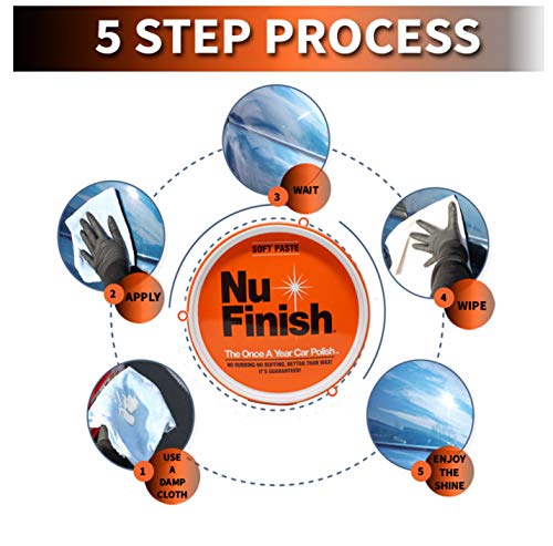 Car Polish By Nu Finish, Better Than Wax Paste Polish For Cars, Trucks, 14 Oz Each #TOP5