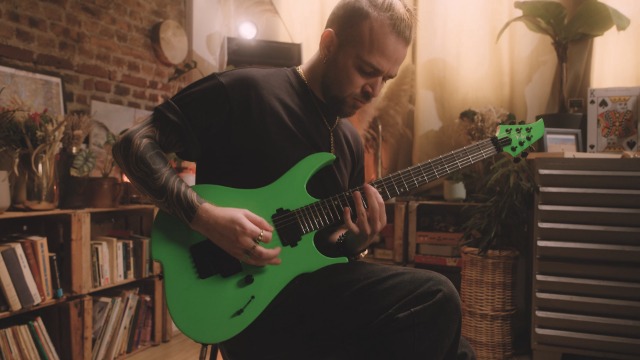 Amazon.com: Vola Electric Guitar The Keene Machine Keene Green