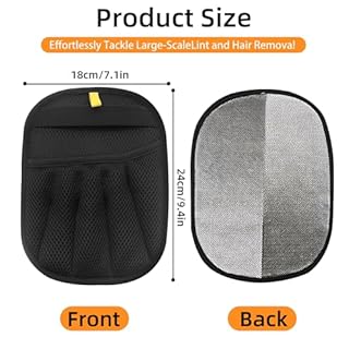 Dreaku Tierhaarentferner Handschuh, Fell Magnet Handschuh, Wiederverwendbare Handschuh Tierhaarentfernung Antistatische für Sofas Kleidung Reinigung Entfernen (2 Stück)