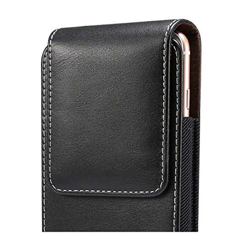 Étui vertical en cuir Tecno Camon 30 5G avec passant ceinture noir - 7