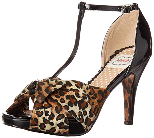 Bettie Page Women's 412-Bessie Peep Toe Pump