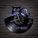 Timethink 12'' Hoo Hoo Baby Owl LED Vinyl Record Wall Clock with 7 Colors Changing, Kid Room Nursery Decorative Animal Wall Decor Night Light Silent Quartz Non-ticking Wall Clock Watch Owl Lovers Gift