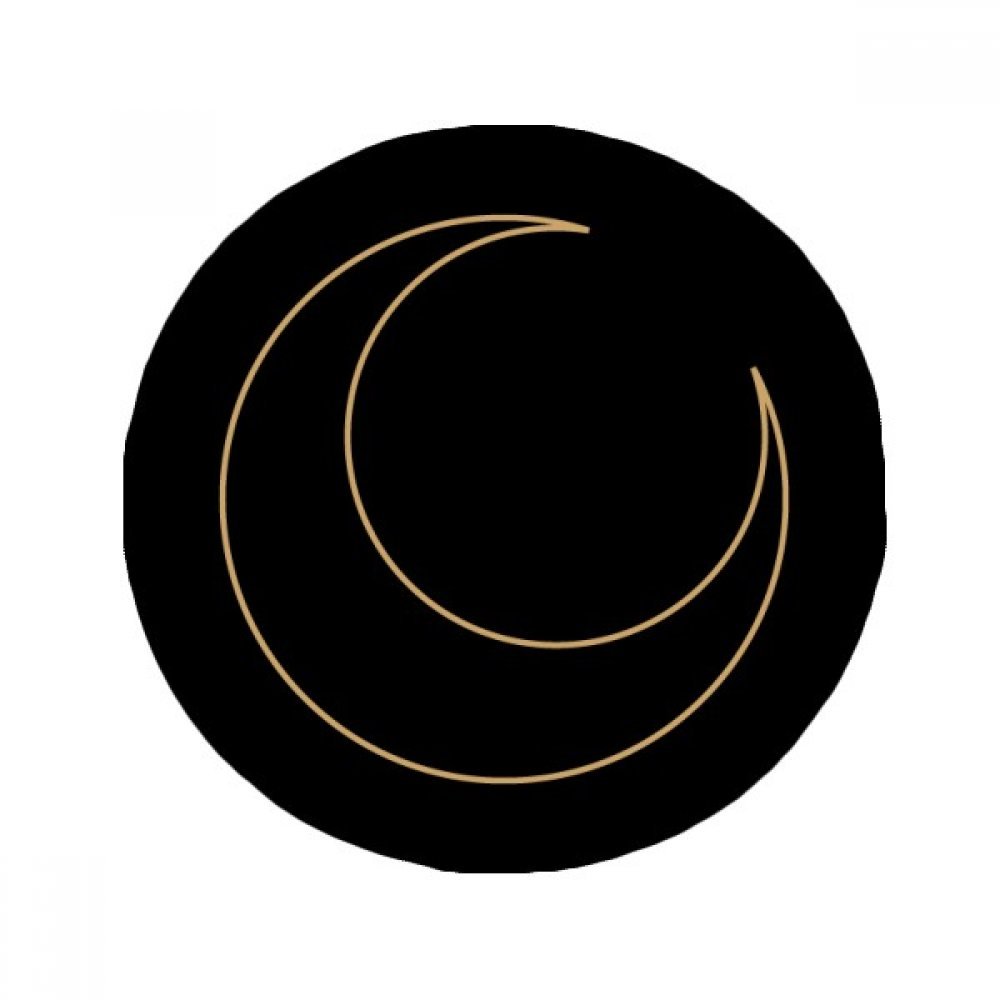 Tapis de sol rond lune de 50cm antidérapant multicolore pour salle de bain