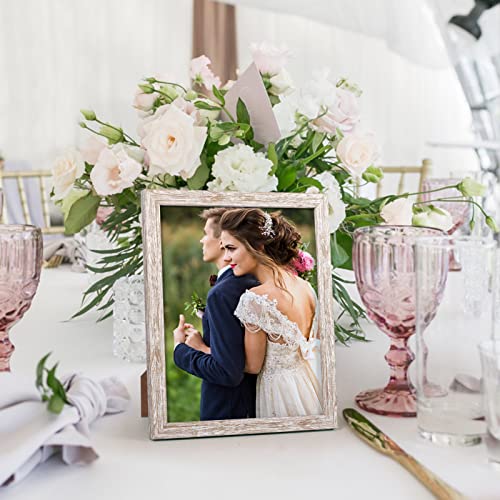 Giftgarden 8X10 Picture Frame Distressed Beige White Set Of 12, Multi Rustic Wood Grain 8 By 10 Photo Frames Bulk For Wall Or Tabletop Display #TOP4