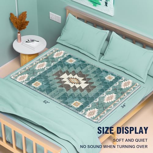 MILDPLUS Printed Washable Bed Pads 34\"X52\" Reusable Underpads Waterproof Mattress Protector Incontinence Bed Pads Pee Pads for Adults, Kids or Pets (Green)